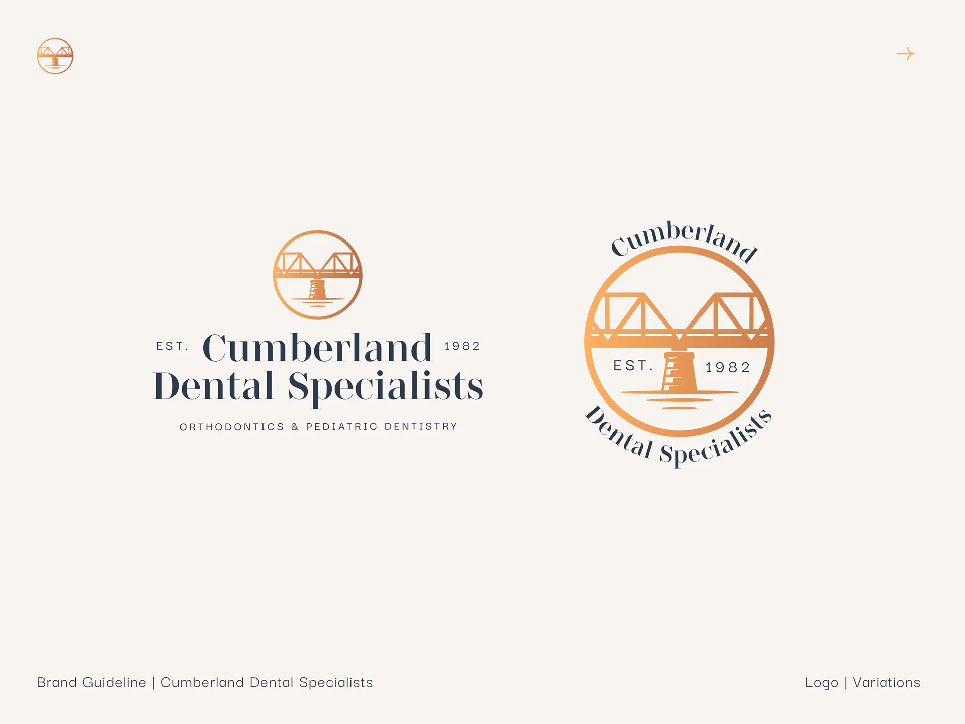 Logo variations: the horizontal lockup and the circular seal.